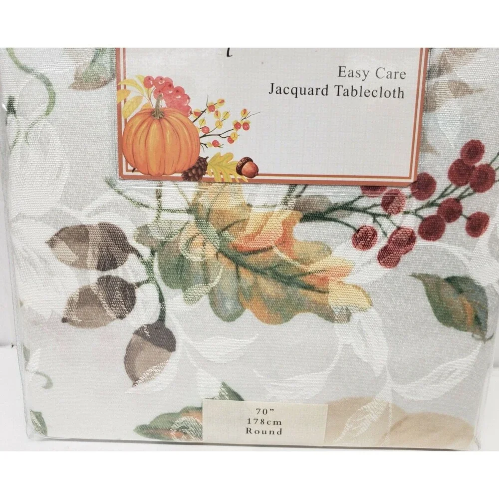 1 Printed Fabric Jacquard Tablecloth,70
